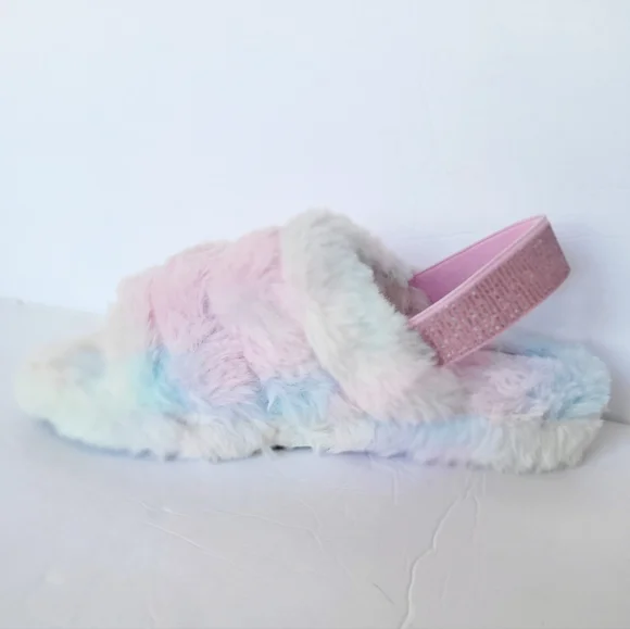 NEW Rainbow pastel slippers/sandals - Picture 5 of 10